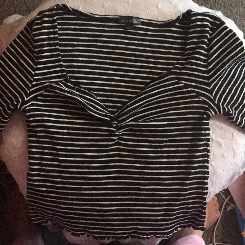 Wild Fable Striped Crop Top NWOT